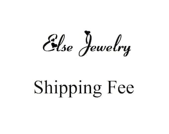 May include: Else Jewelry logo with the text "Else Jewelry" in a cursive font and the words "Shipping Fee" below the logo.