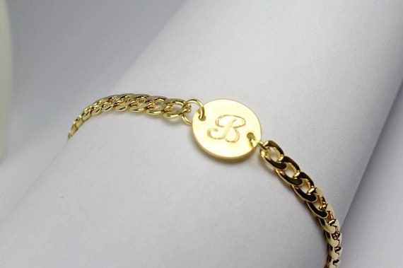 Men Initial Bracelet 