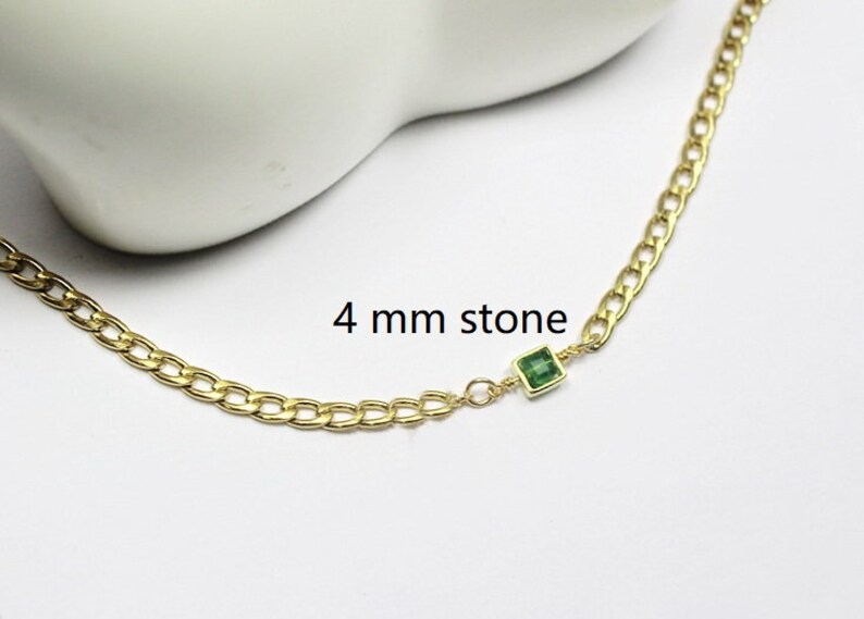 Unisex jewelry gift. birthstone necklace. Men birthday gift. memorial jewelry .going away gifts .graduation gifts . promotion gifts, Custom image 9