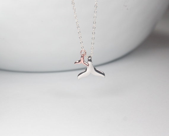 New Mom Necklace.whale Jewelry. Mother 