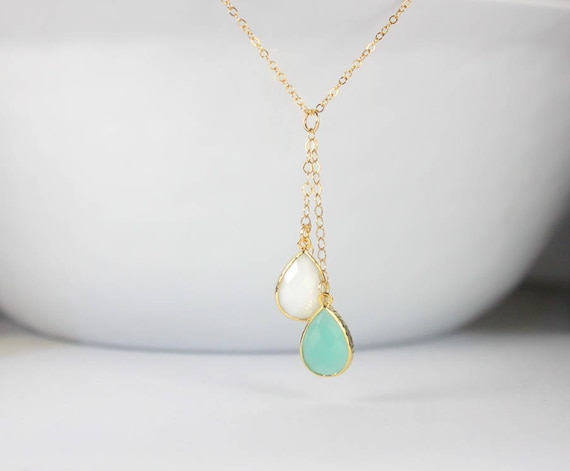 Gold Birthstone Jewelry.two Sisters 2 Best Friends Necklace