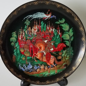 Vintage Bradford Exchange &#39;Russian Legends&#39; Collector Plate Original Box, Paperwork 1988