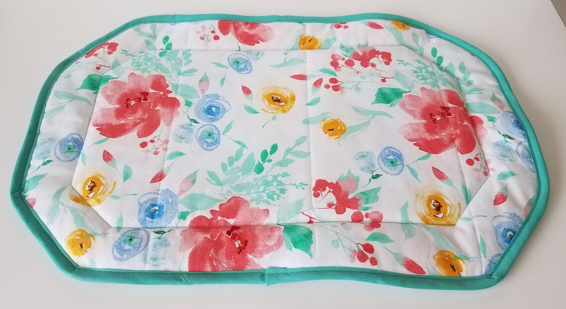 Handmade 100 Cotton Placemats 8Sided Placemats Table Etsy