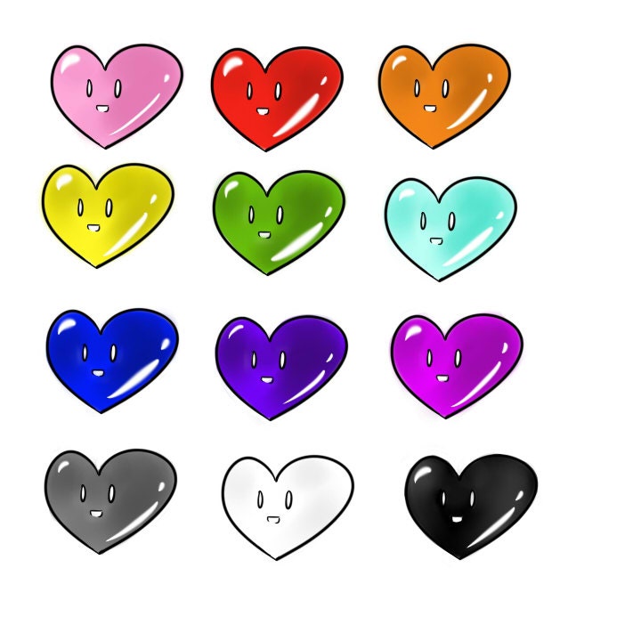 Cute valentine hearts background vector valentines vectorpicfree Cute Valentine's Day Hearts Instant Download | Etsy