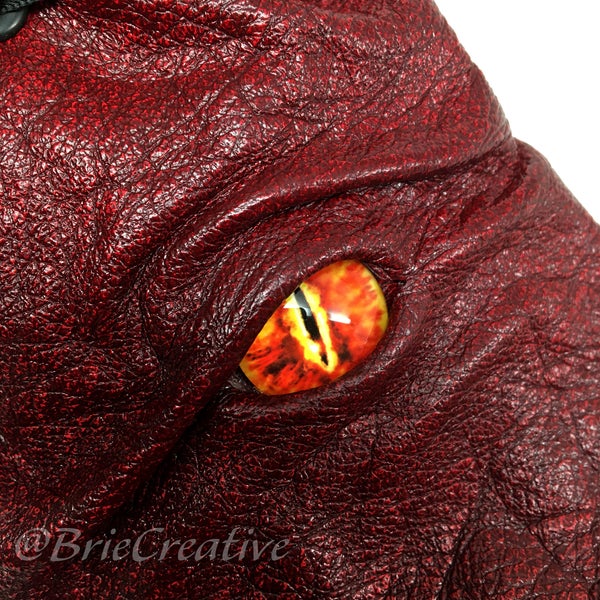 Leather Dragon Eye dnd Dice Bag  / DnD / RPG / Table Top Gaming / Dungeons and Dragons / Custom Made