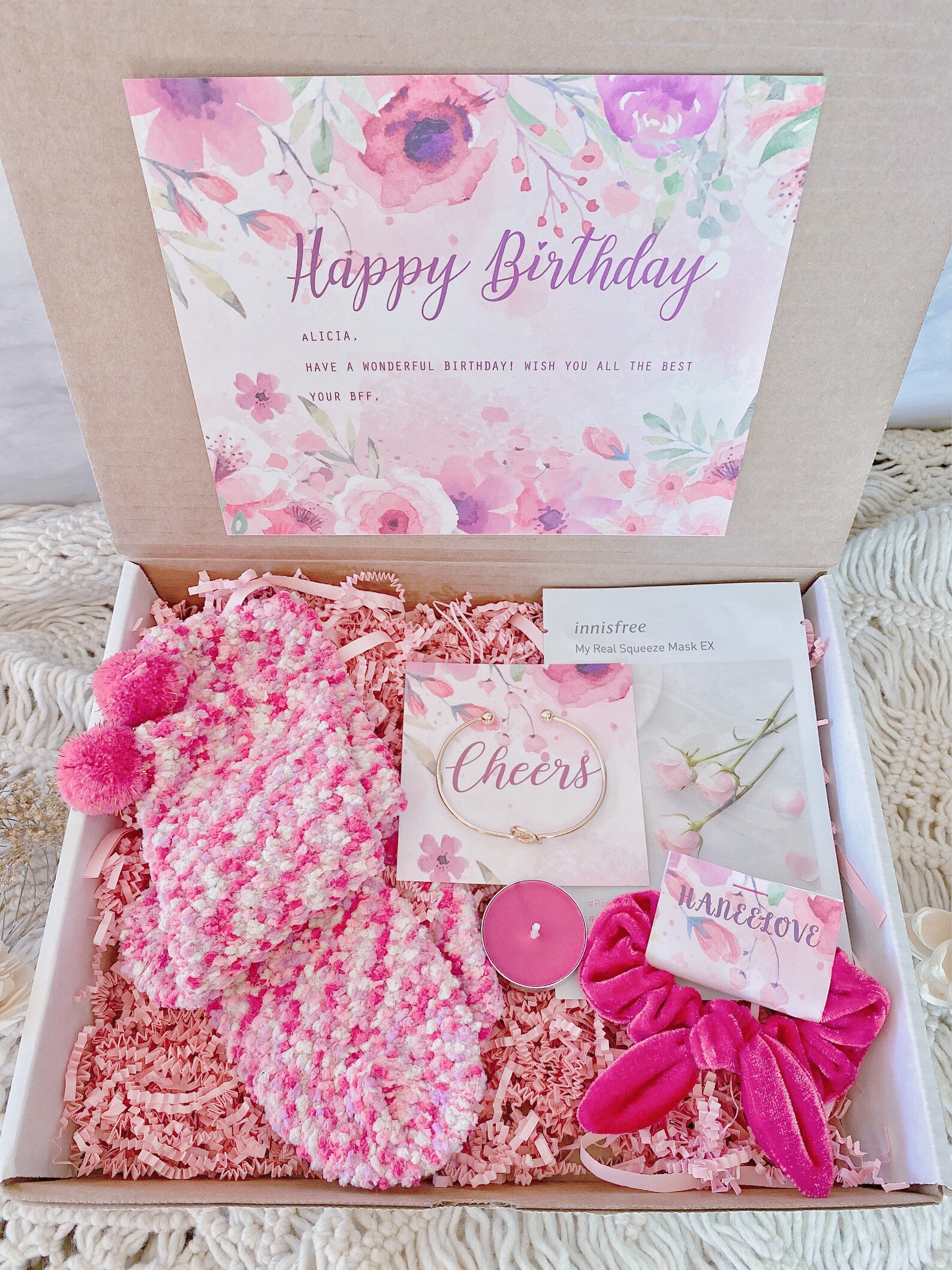 Happy Birthday Spa Gift Box For Her Quarantine Birthday Gift Etsy
