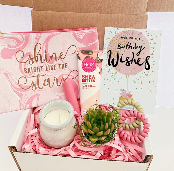 Happy Birthday Gift Basket Send Birthday Gift Birthday Gift Etsy