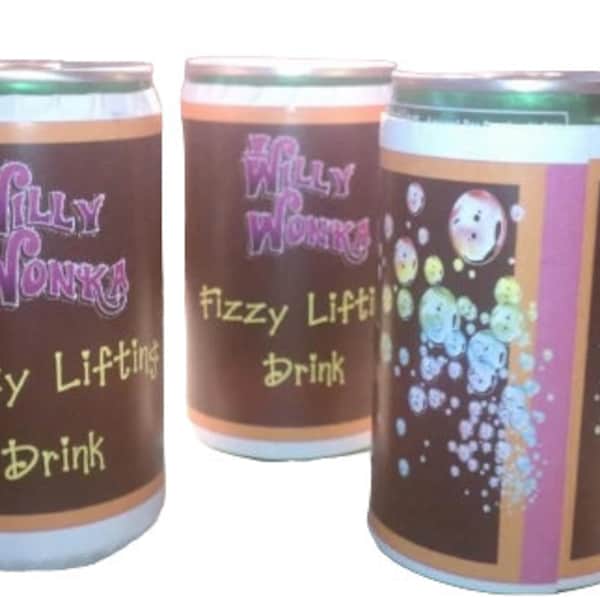 Willy Wonka Fizzy Lifting Drink - (4 labels per set).....so fun for parties