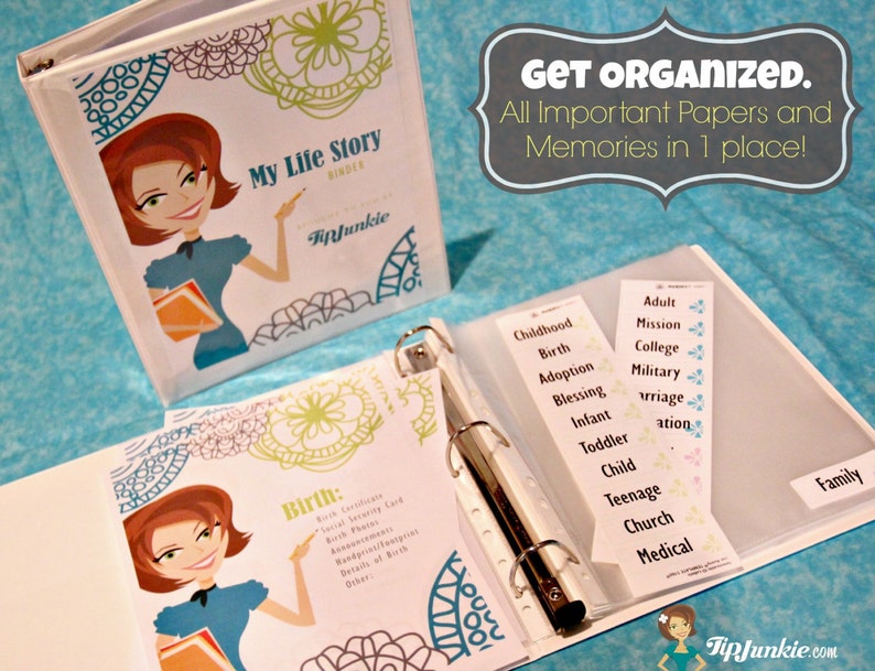 Printable Template Story Binder