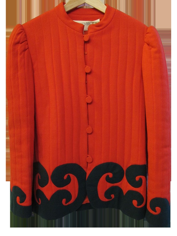 1980's Donald Brooks Quilted Jacket with Appliqué