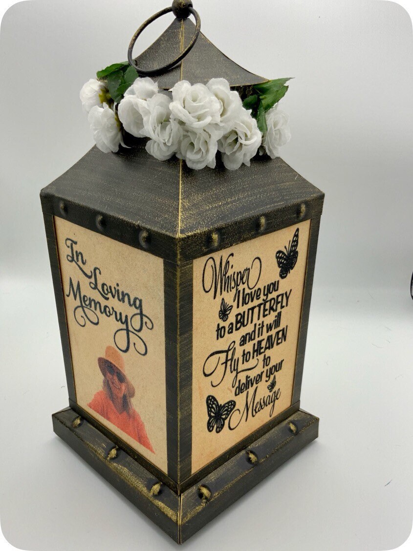 Personalized Memorial Lantern In Loving Memory Lantern Etsy