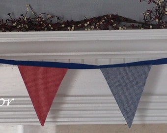 Americana Fireplace Banner Garland Bunting