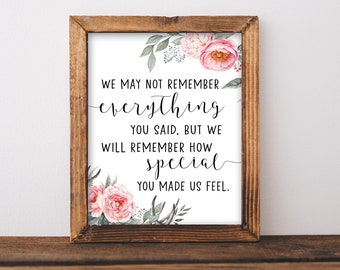 Mother's Day Gift. Mother's Day Quote. Gift for Mom. Mother's Day Printable. Gift for Someone Special. Grandparent Gift. Printable Gift