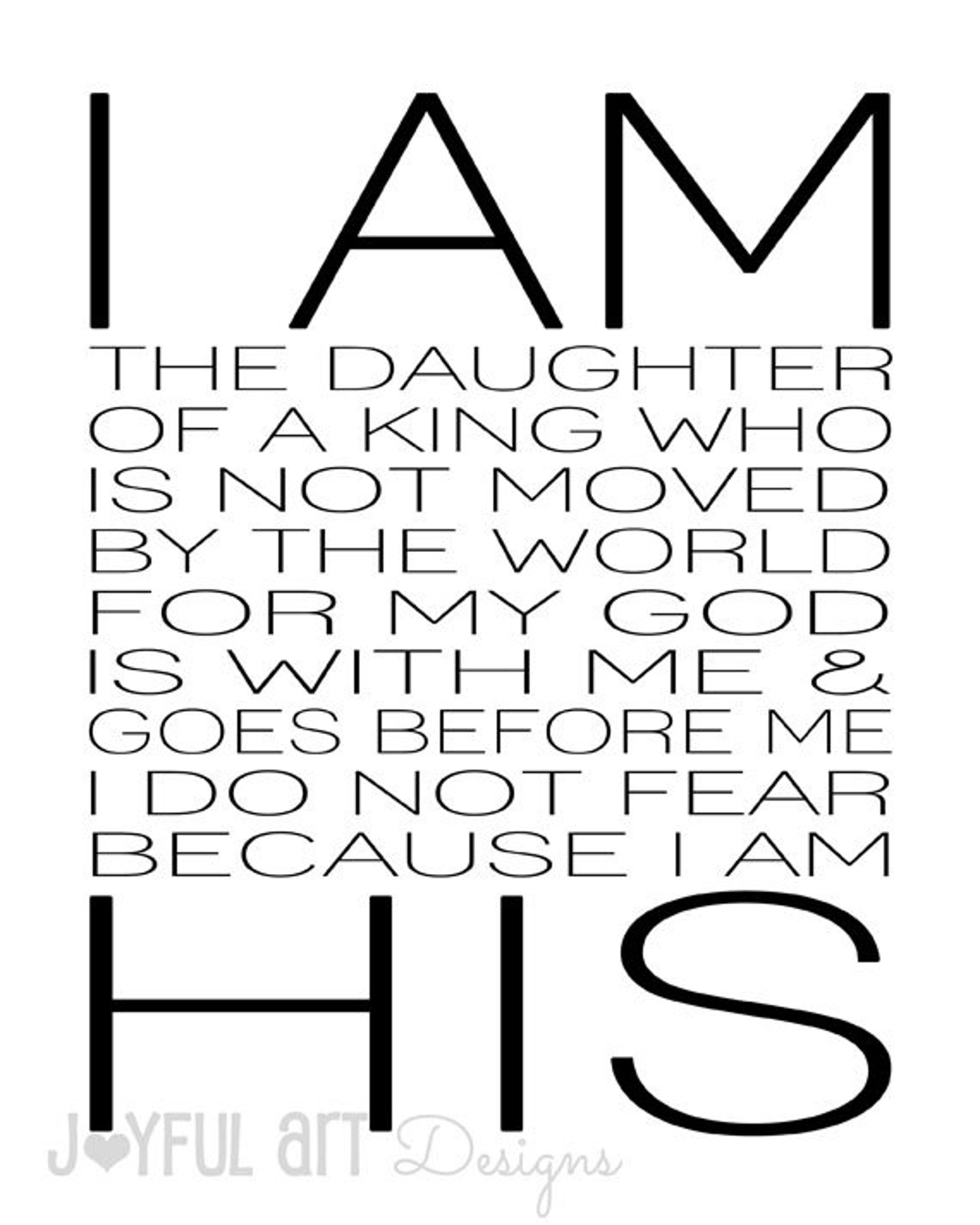 I Am His PRINTABLE. Christian Wall Art. Nursery Wall Art. Etsy