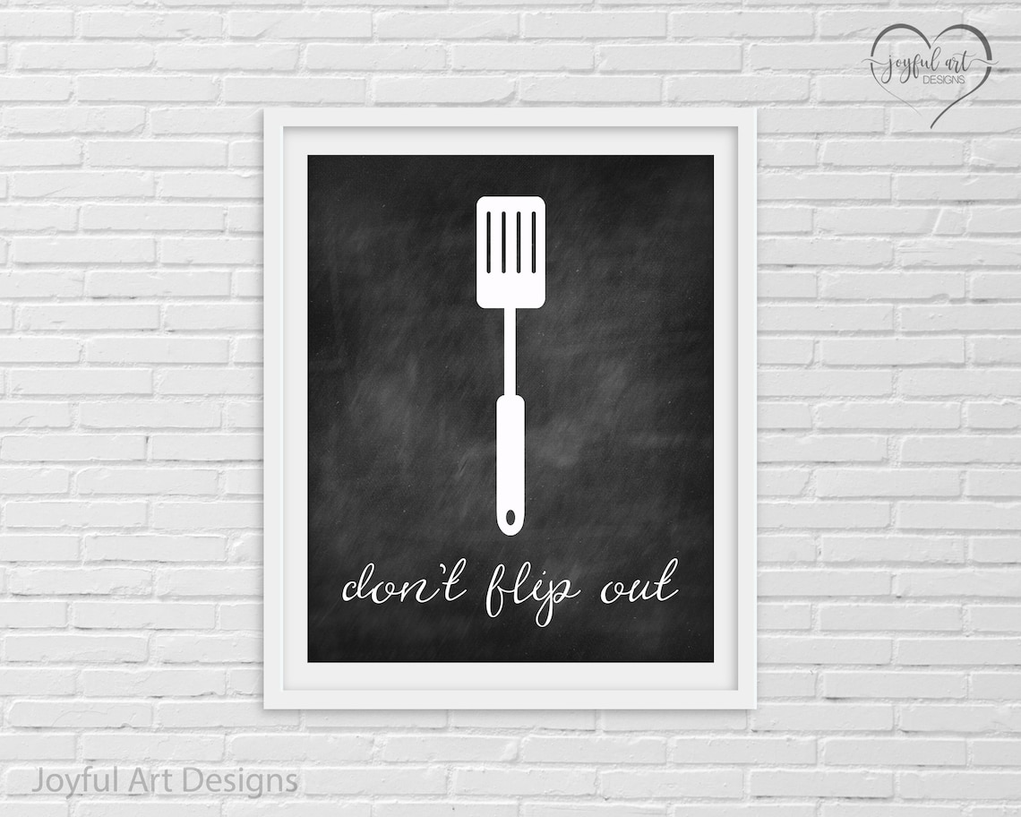 Kitchen Decor PRINTABLE signs. Set of Chalkboard Kitchen Etsy