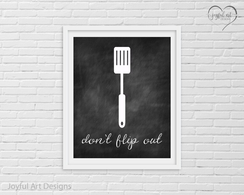 Kitchen Decor PRINTABLE Signs. Set of Chalkboard Kitchen Etsy