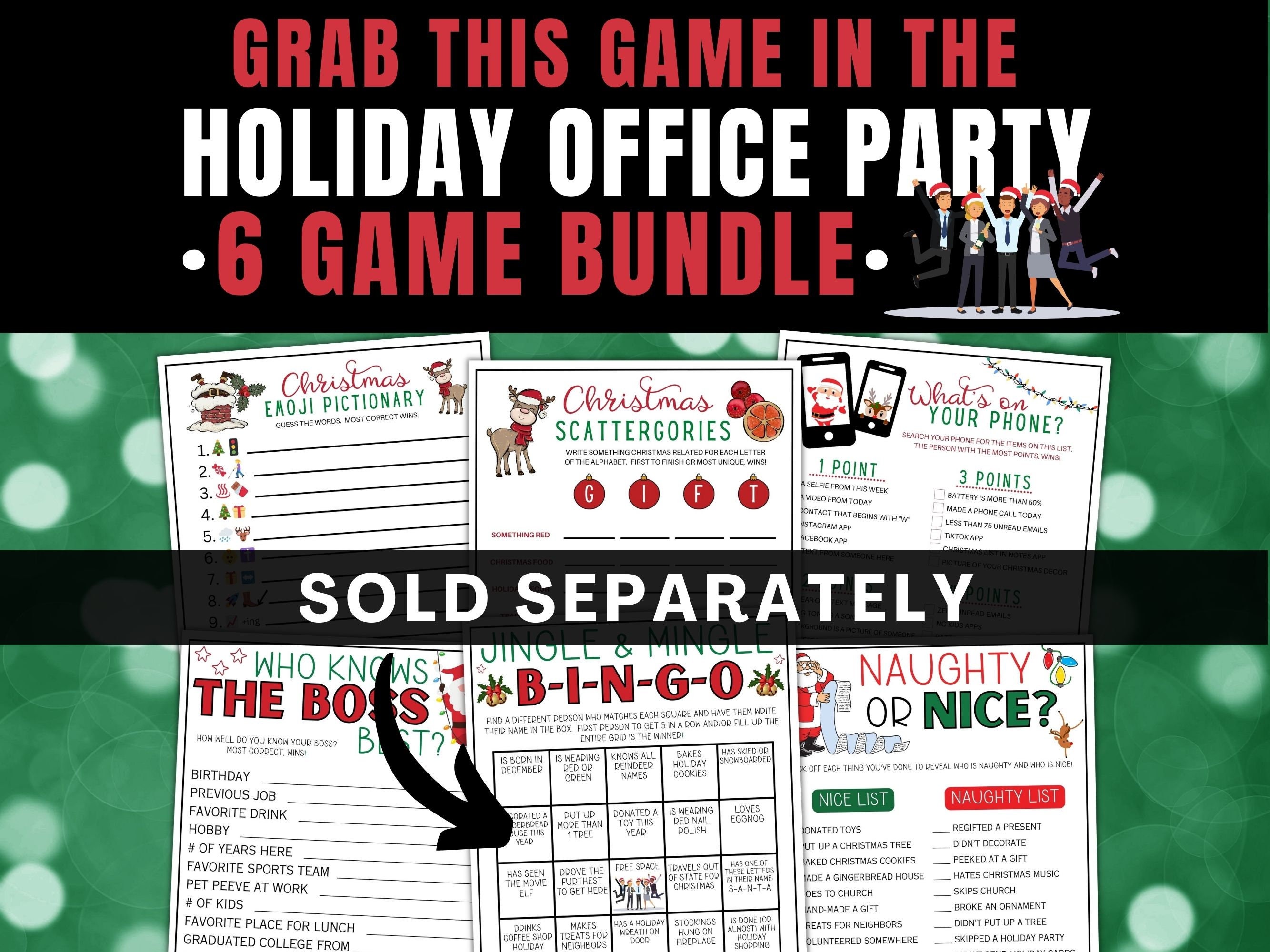 Jingle and Mingle Bingo Christmas Game, Find Someone Who Bingo Game ...