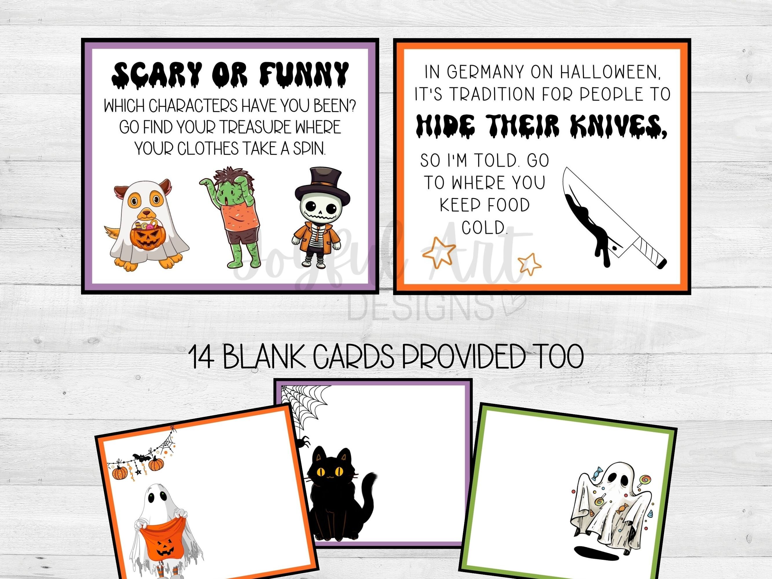 Halloween Scavenger Hunt for Kids / Indoor Treasure Hunt / Halloween ...