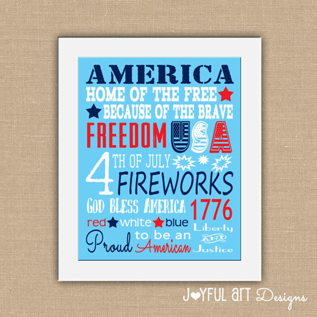 free fourth of july subway art