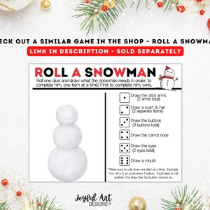 Christmas Games for Kids, Roll A Tree Dice Game, Christmas Games for Family, Christmas Games for School, Games with Candy, Holiday Games image 7