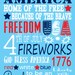 4th of July Subway Art PRINTABLE Sign. Fourth of July Independence Day ...