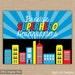Superhero Headquarters PRINTABLE. Superhero Birthday Party. Custom ...