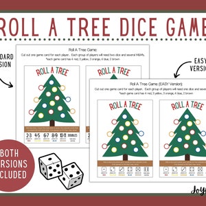 Christmas Games for Kids, Roll A Tree Dice Game, Christmas Games for Family, Christmas Games for School, Games with Candy, Holiday Games image 4