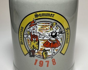 Vintage 1978 Gertz Beer Stein for the Bavarian Summer Festival West Germany 0.5L