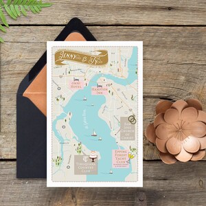 Custom Map, Jacksonville Map, Wedding Map ,Destination Wedding, Florida Map Design, Custom Illustrated Map, Save the Date, Timuquana Club
