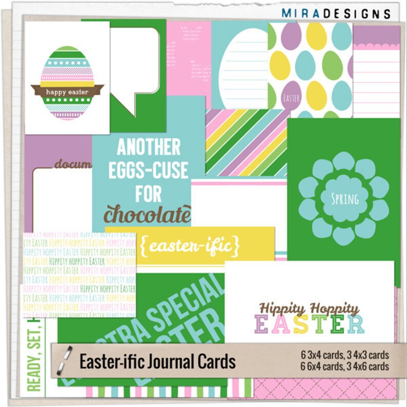 Easter-ific Journaling Cards - Printable Journaling Cards for Project ...