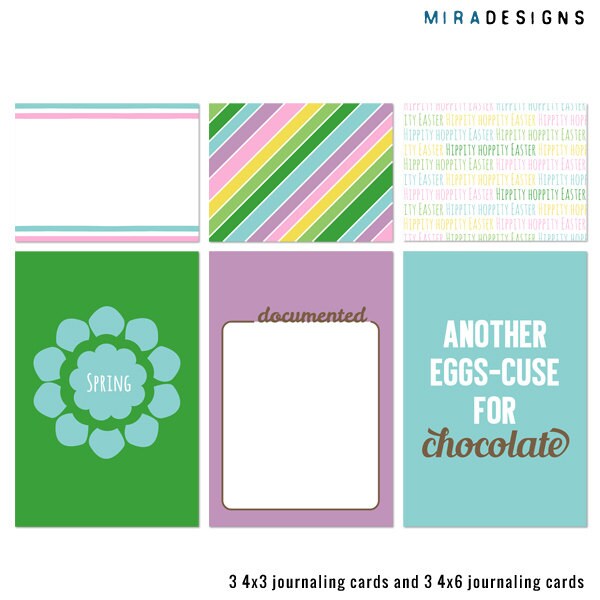 Easter-ific Journaling Cards Printable Journaling Cards for Project ...