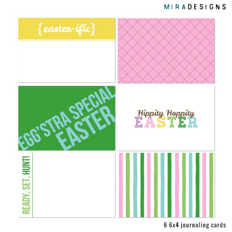 Easter-ific Journaling Cards - Printable Journaling Cards for Project ...