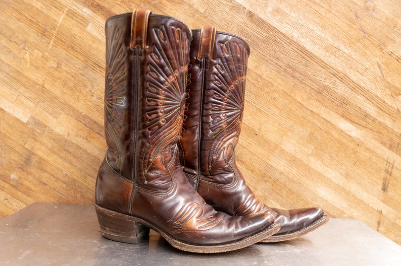 peacock cowboy boots