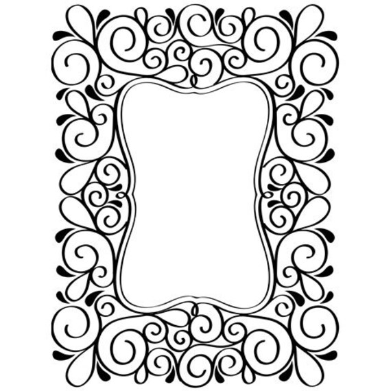 Darice® Embossing Folder Scroll Frame 4.25 x 5.75 inches Etsy