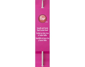 BOYE-Steel Crochet Hook sizes 0 00 1 2 3 4 5 6 7 8 9 10 11 12 13, very tiny crochet hooks, Steel Crochet Hooks for Lace