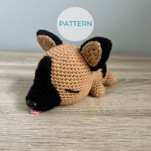 PATTERN ONLY:  German Shepherd Crochet Pattern PDF, Amigurumi Pattern, Advanced Beginner, Dog Pattern, Photo Tutorial, Instant Download