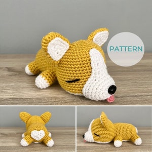 PATTERN ONLY: Corgi Crochet Pattern PDF, Amigurumi Pattern, Advanced Beginner, Dog Pattern, Welsh Corgi, Photo Tutorial, Instant Download