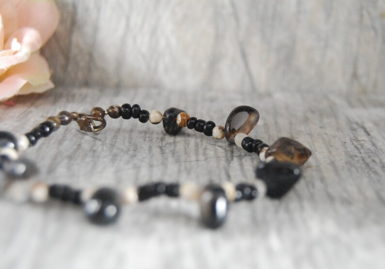 women/'s jewelry agate bracelet |gemstone bead bracelets beaded jewelry Mixed Agate Beaded Bracelet gift for her beaded bracelets
