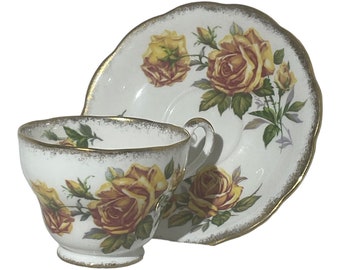 Royal Standard Fine Bone China Made in England "Romany Rose"  Yellow Roses