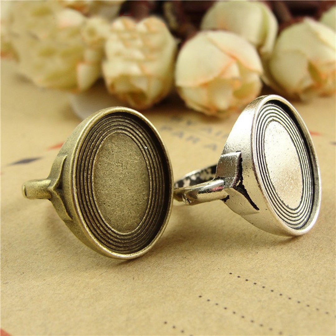 BULK 80pcs/pack Antique Bronze Antique Silver Filigree Rings