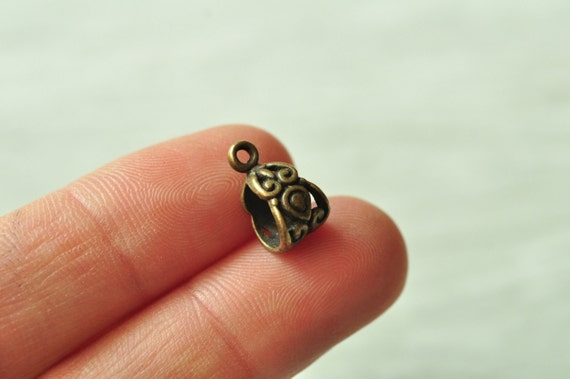 12 New Charms Round Tree Antiqued Bronze Tone Pendants Connectors 20x28mm