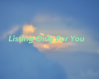 Customer Listing for some items - Reserved
