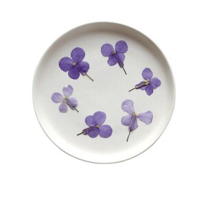 12 fleurs violettes séchées, fleurs séchées naturelles pressées Orychophragmus Violaceus (2,5-3,5 cm) pour coque iPhone, décoration faite main
