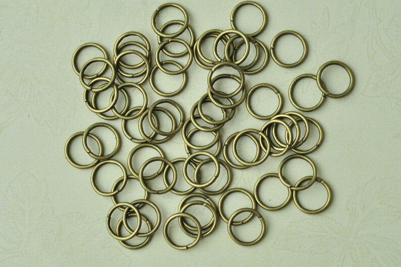 250pcs Antique Bronze Iron Jump Rings Jumprings 8mm 18gauge Etsy
