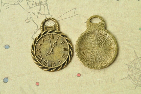 12 New Charms Round Tree Antiqued Bronze Tone Pendants Connectors 20x28mm