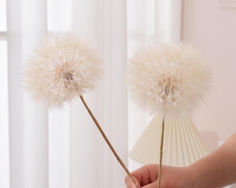 Cabezas de semillas de diente de león 3D preservadas, pelusa de diente de león estabilizada de calidad artística, flor seca real para arte con resina, globo de vidrio, manualidades DIY