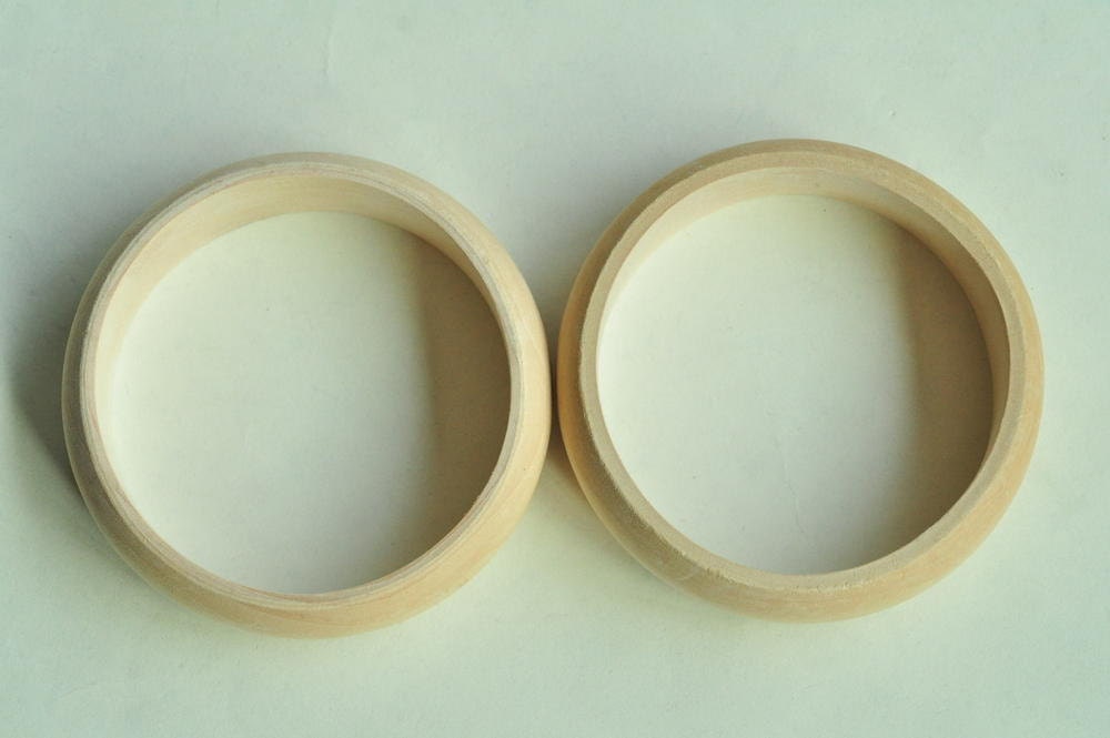 Amazon Jewelry Pieces Unfinished Wooden Bangle Bracelets Plain