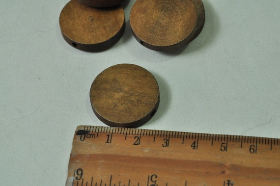 20pcs Oval Wood Bead Brown Finished Natural Wooden Steampunk Punk Necklace Craft