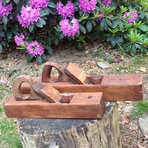 Antique Wooden Carpentry Block Planes