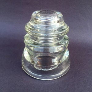 Hemingray 45 Clear Glass Insulator